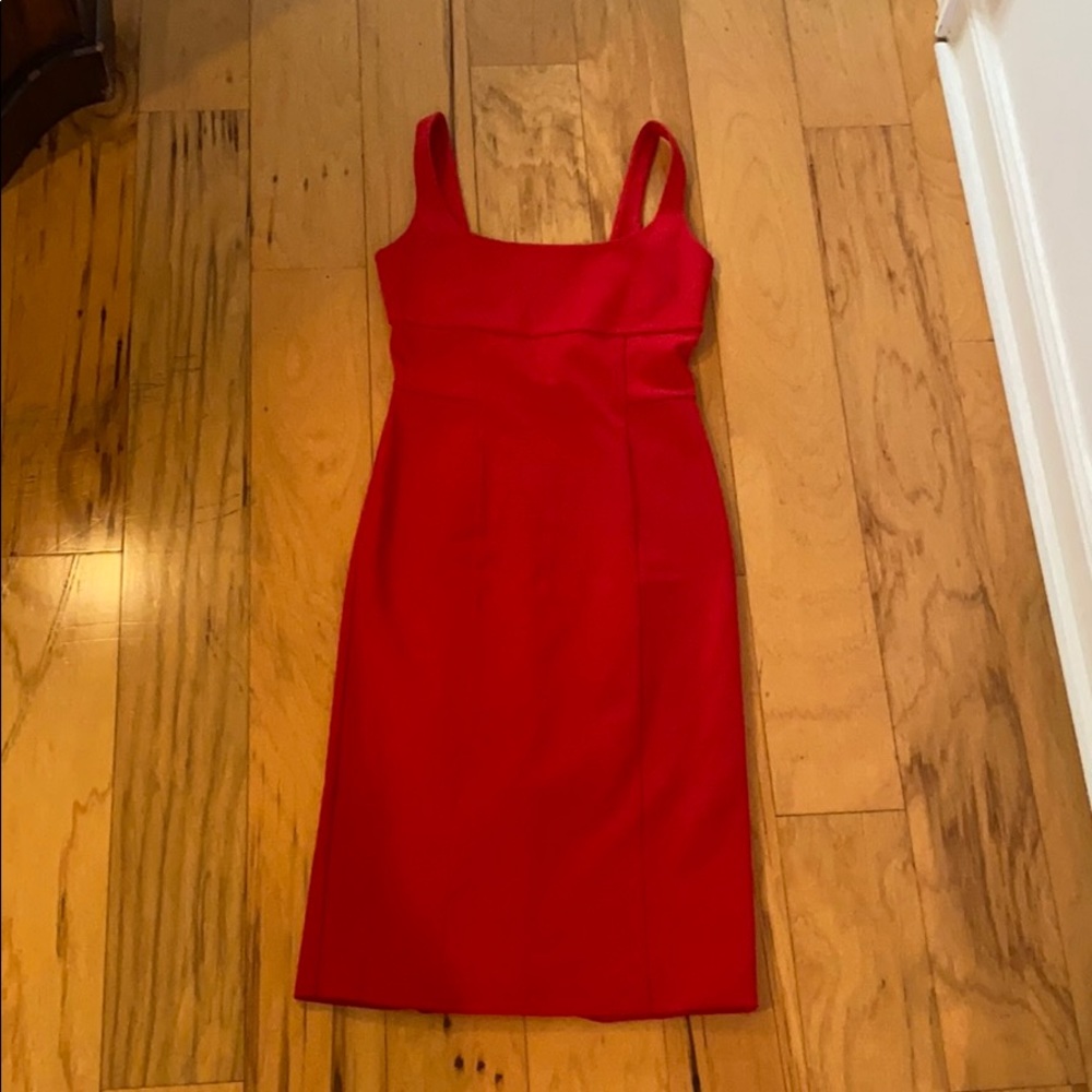 Red fitted dress, never worn